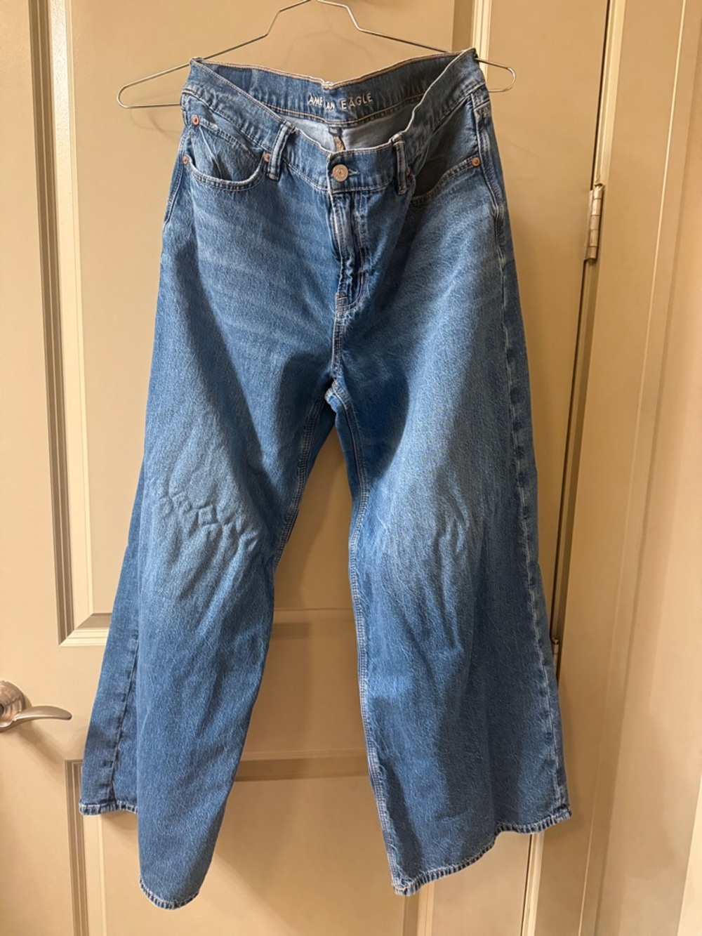 American Eagle Outfitters Light Blue Wide Leg Jeans